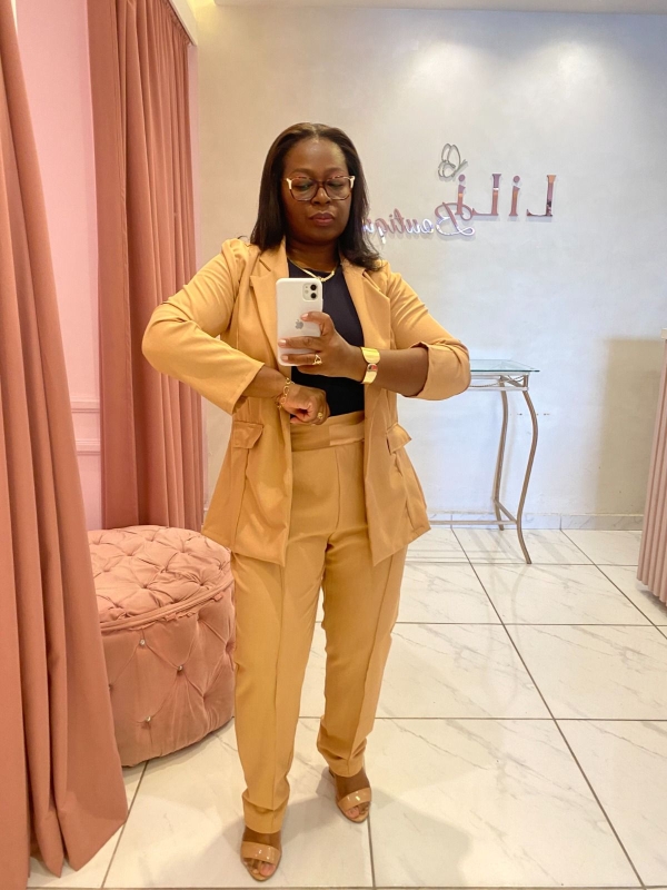 Conjunto Blazer com Calça – Bege
