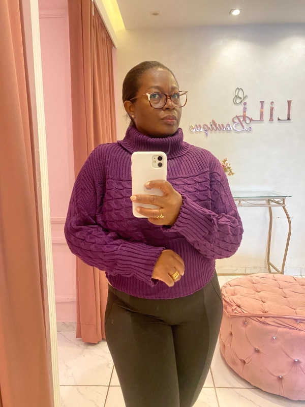 Blusa Tricô – Roxa